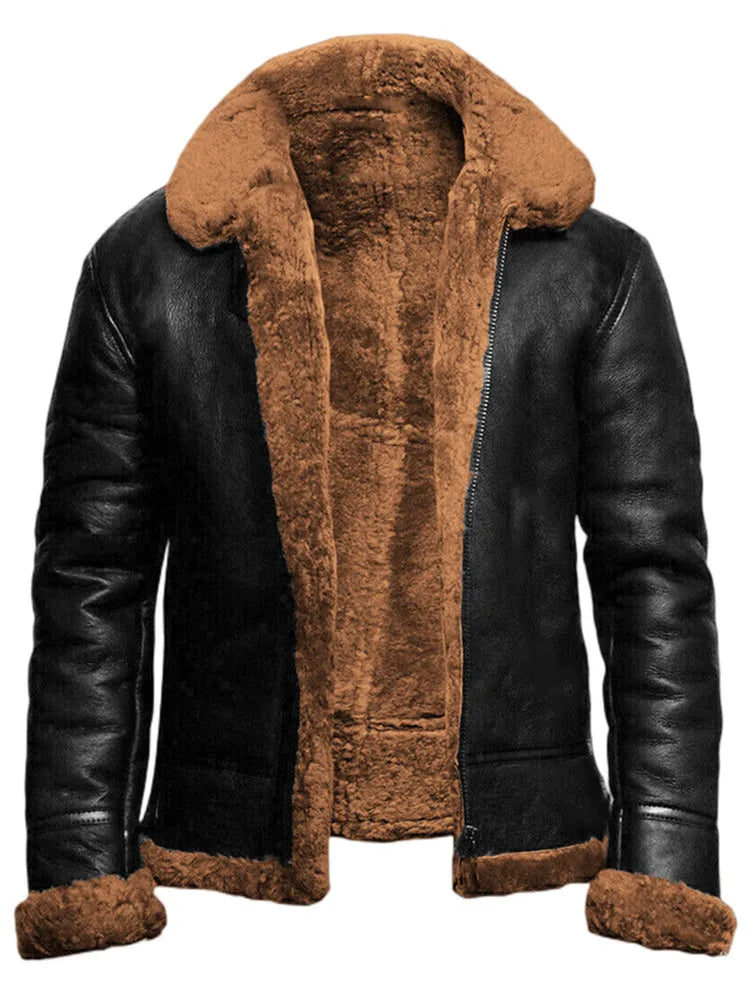 Manteau épais en fourrure imitation pour hommes, veste de rue, Europe et États-Unis, hiver, nouveau