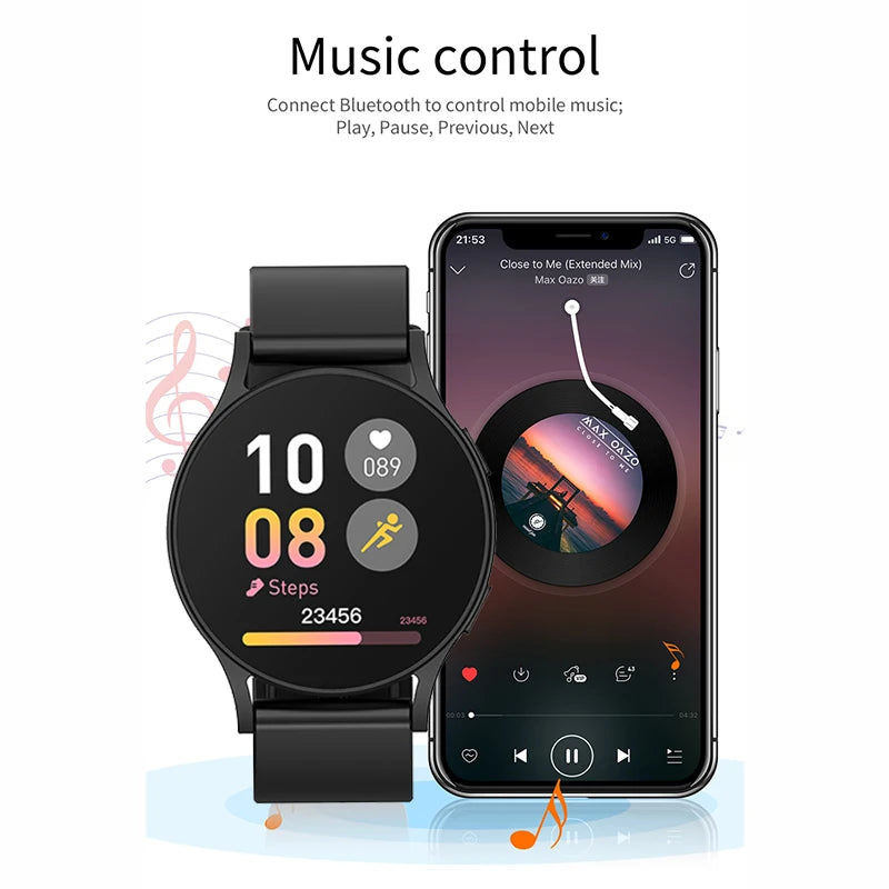 New Smart Watch 6 for Men and Women, 1.44 inch Screen, Bluetooth Call, Heart Rate and Health Monitoring, Updates for Sunxing 6 Pro Watches