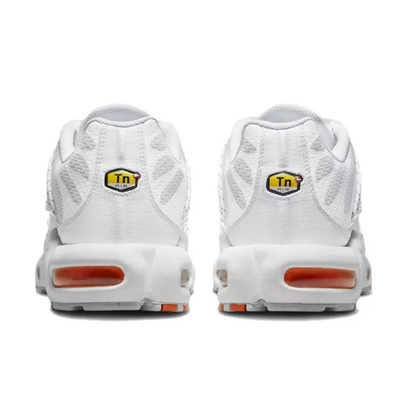 Nike-Air Max Plus Retro Low Cut Casual Chaussures pour Hommes et Femmes, Absorbant les Chocs, Antidérapant, Durable, Noir, Course