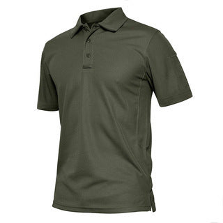 Polo de sport pour hommes, manches courtes, col à revers, golf, commerce extérieur