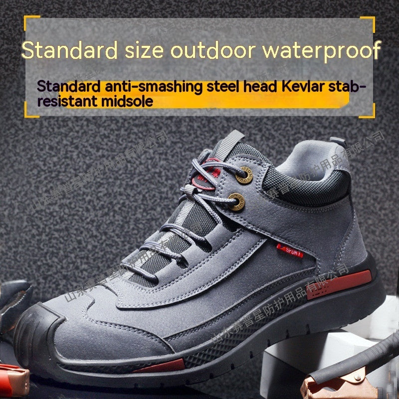 Protective Shoes with Steel Toe Cap and High Upper to Prevent Impact and Wear