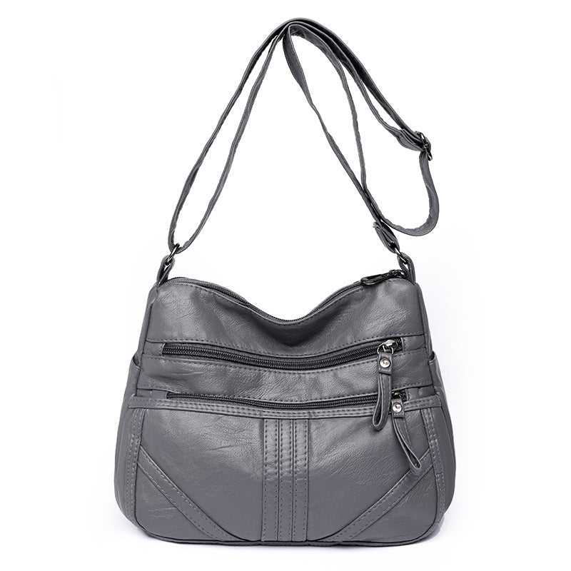 Women's Large Capacity Soft Leather Shoulder Bag