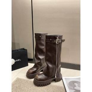 Bottes marron pour femmes, style western, à semelle surélevée - LA TendanceStore multi service