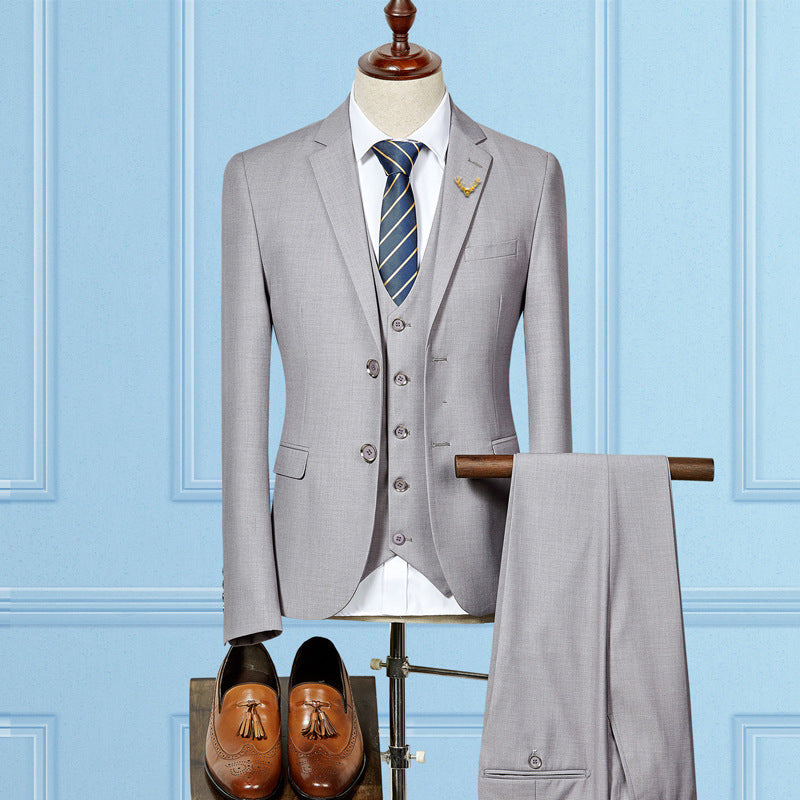 Costume de mariage ajusté pour homme, sur mesure, costume trois pièces