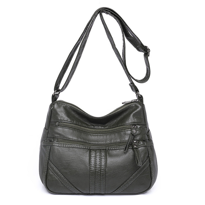 Women's Large Capacity Soft Leather Shoulder Bag