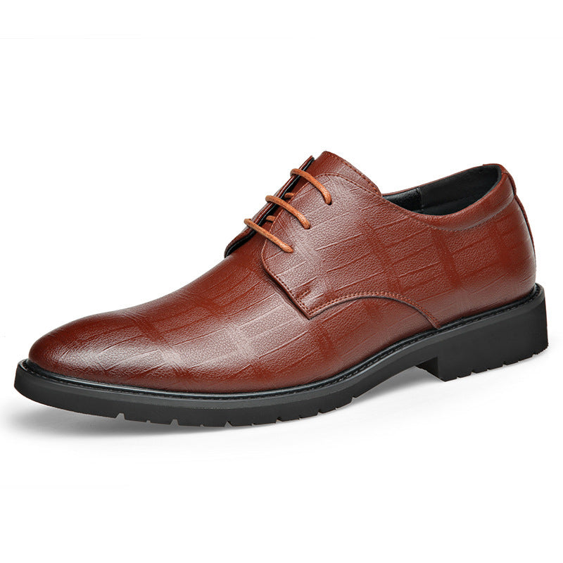 Chaussures en cuir véritable pour hommes, grande taille, tenue formelle