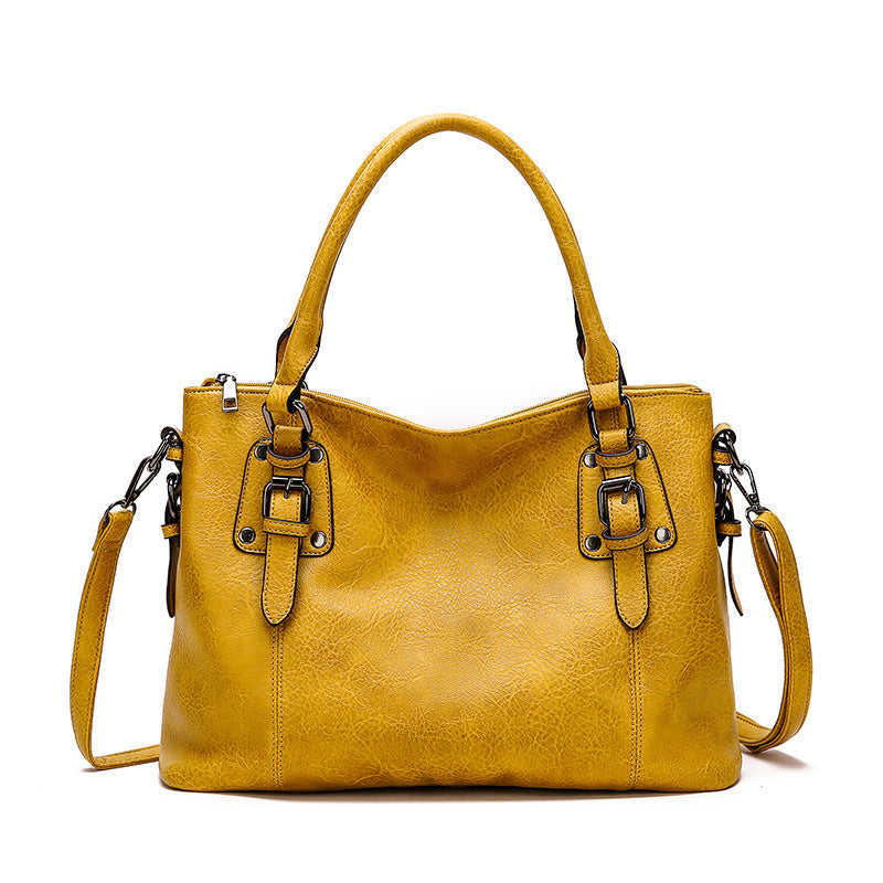 New European and American style retro single shoulder bag for women large capacity"