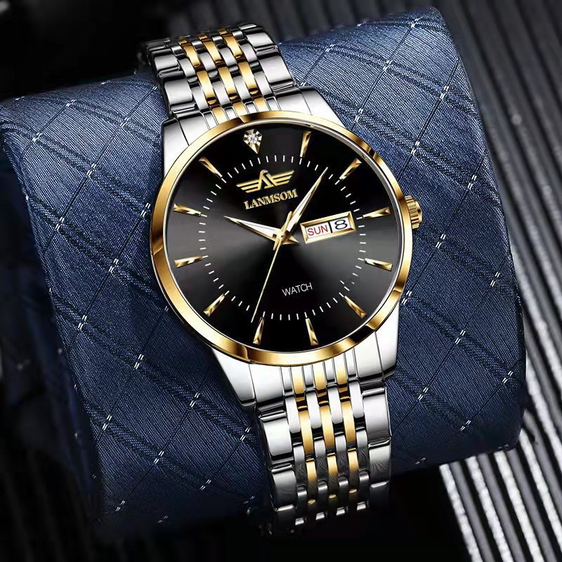 Men's Fashion Automatic Steel Band Quartz Watch null