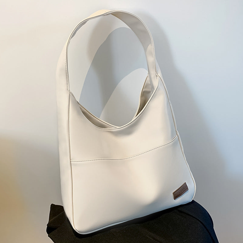 Sac à bandoulière rétro de grande capacité, simple et à la mode pour femmes