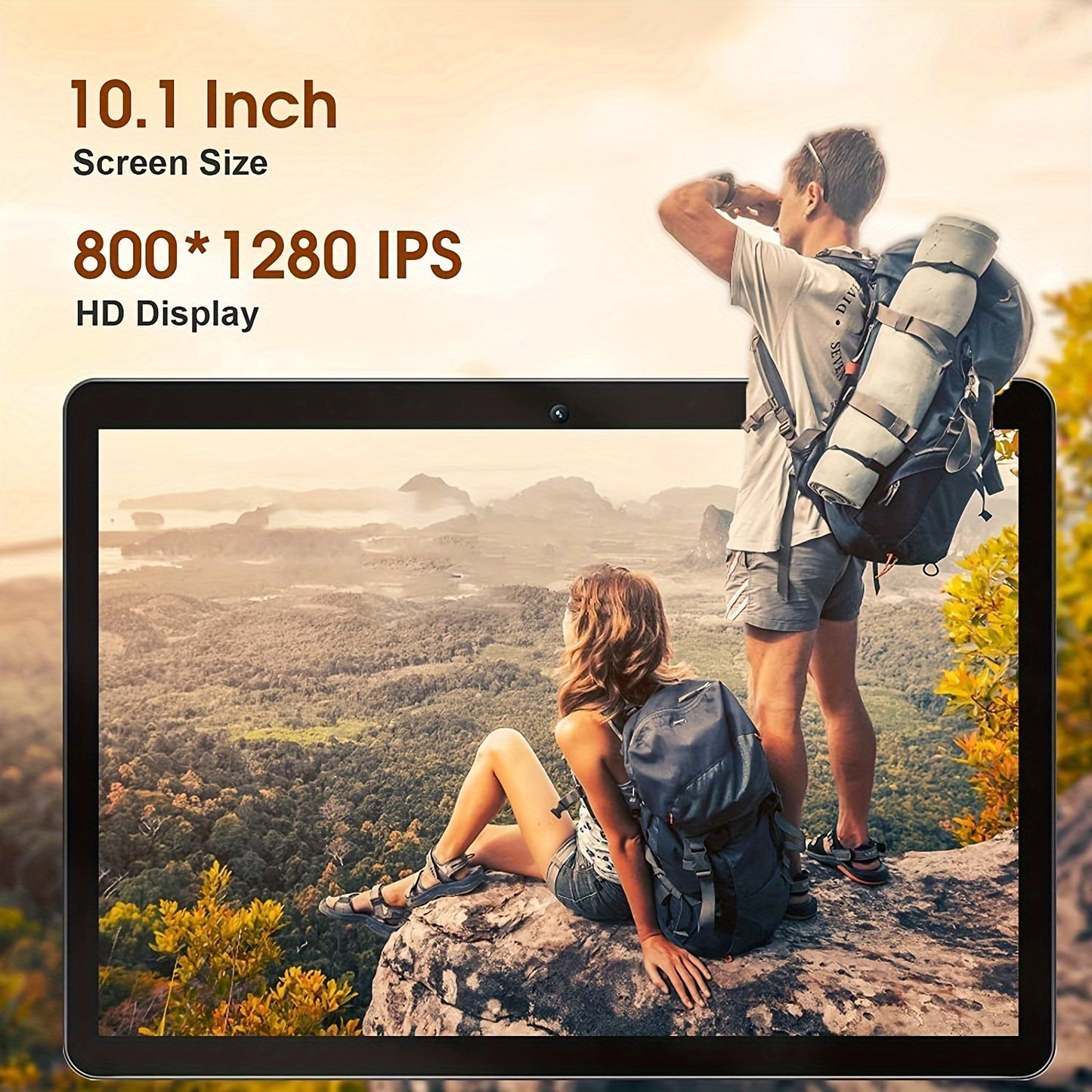 Tablette SGIN 10 pouces, Android 12, 2GB ROM, 64GB RAM, batterie 5000mAh, processeur quad-core, caméra 2+5MP, écran IPS 1280 * 800, WiFi 2.4/5G, écran tactile HD IPS