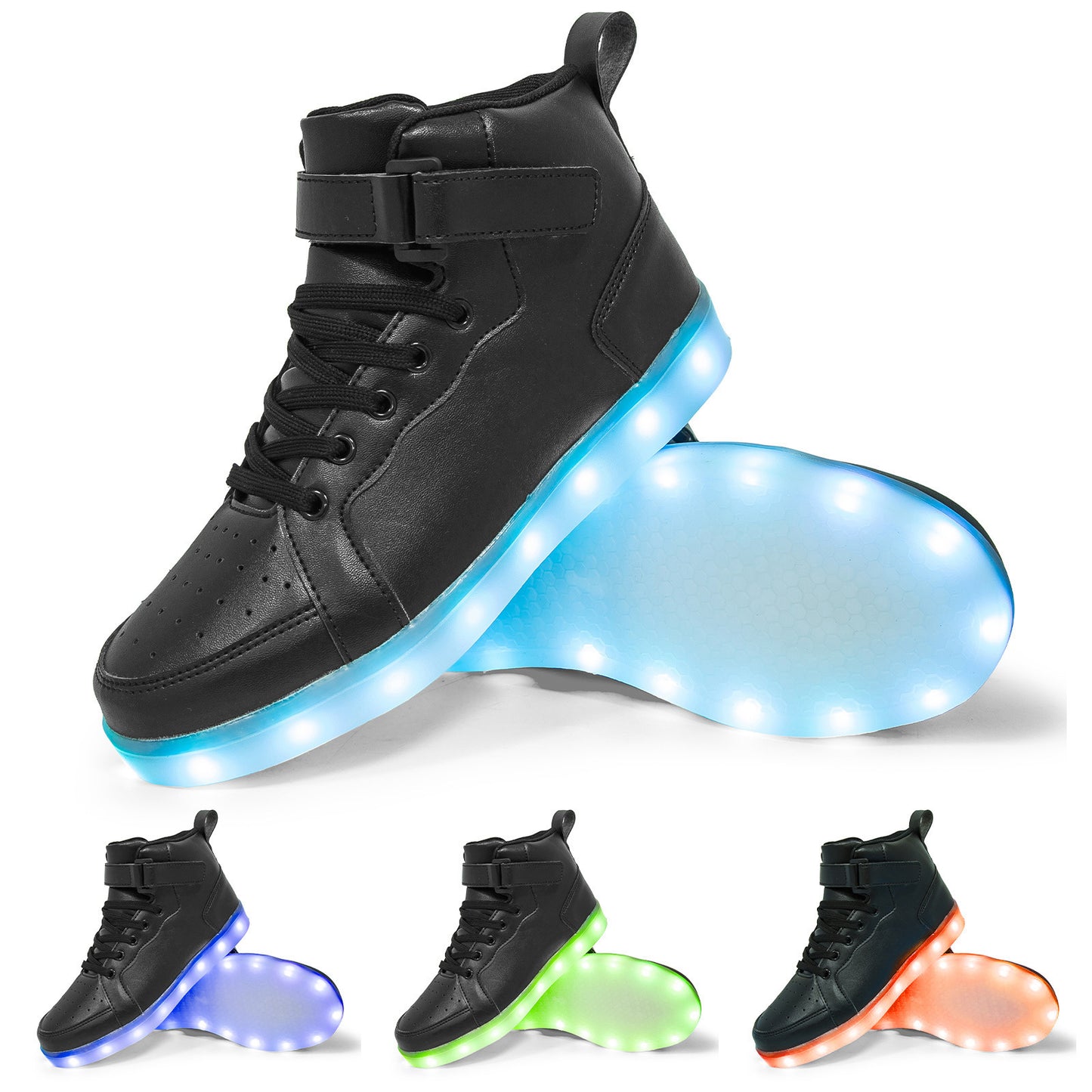 LED Light Up Dance Shoes High Top with Charger