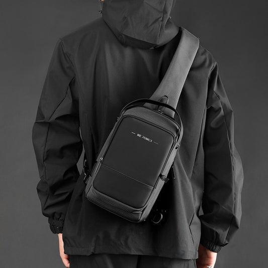 Nouveau sac de poitrine fonctionnel pour hommes, sac à bandoulière croisé, imperméable, pour extérieur