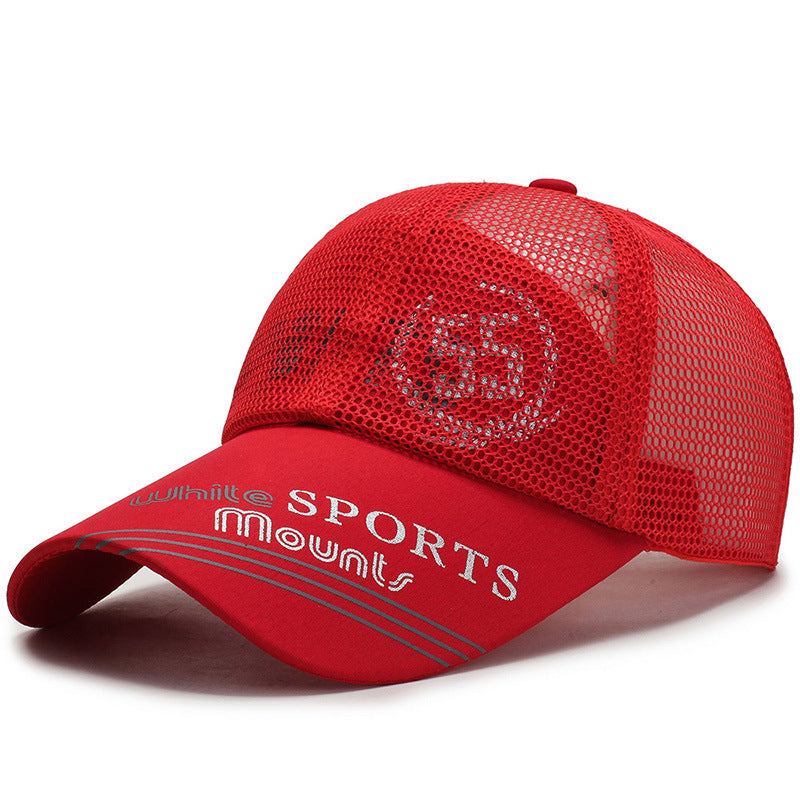 Casquette de baseball tendance en maille pour sports de plein air