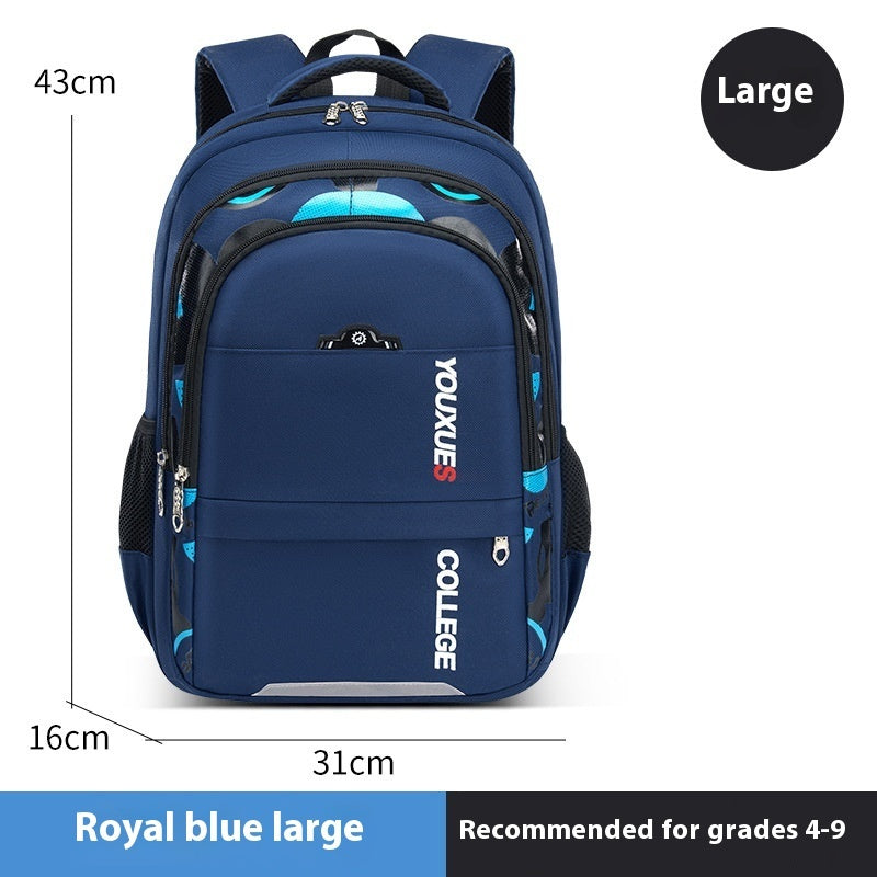 Simple, waterproof, multi-compartment, large capacity backpack