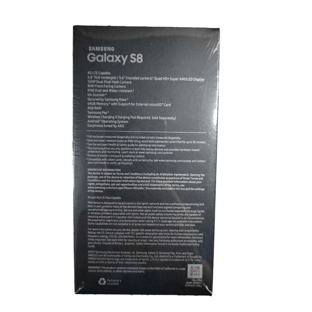 Téléphone Samsung Galaxy S8 débloqué AT&T 64 Go Écran 5,8" Noir LA TendanceStore multi service