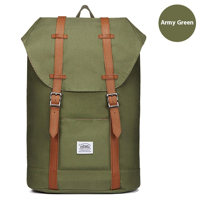 Outdoor Oxford Linen Backpack for Men Women College Students Travel Mountaineering