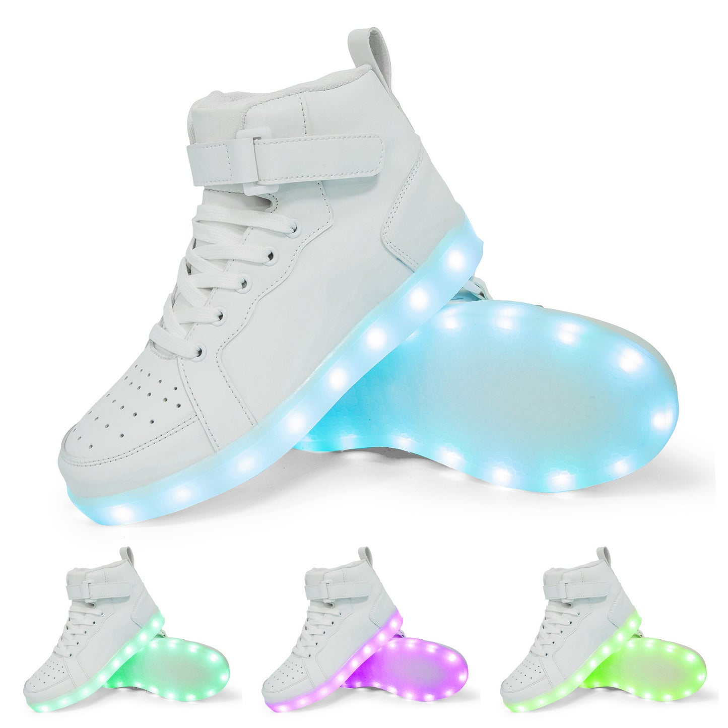 LED Light Up Dance Shoes High Top with Charger