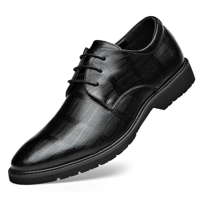 Chaussures en cuir véritable pour hommes, grande taille, tenue formelle