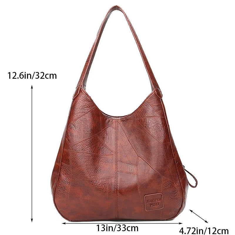 Sac à main en cuir vintage, sac à épaules imprimé marbre LA TendanceStore multi service